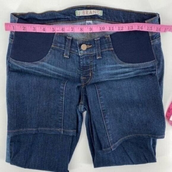 J Brand Mama Maternity Double Elastic Panel Dark Wash Bootcut 28 Jeans - Picture 5 of 12